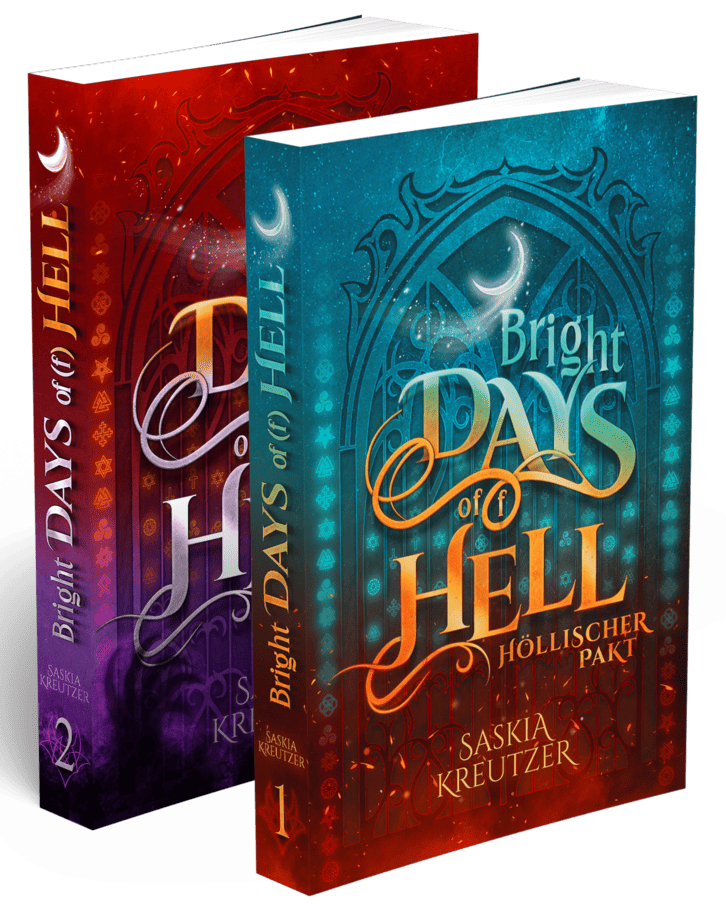 Mockup Bright Days of(f) Hell - beide Teile